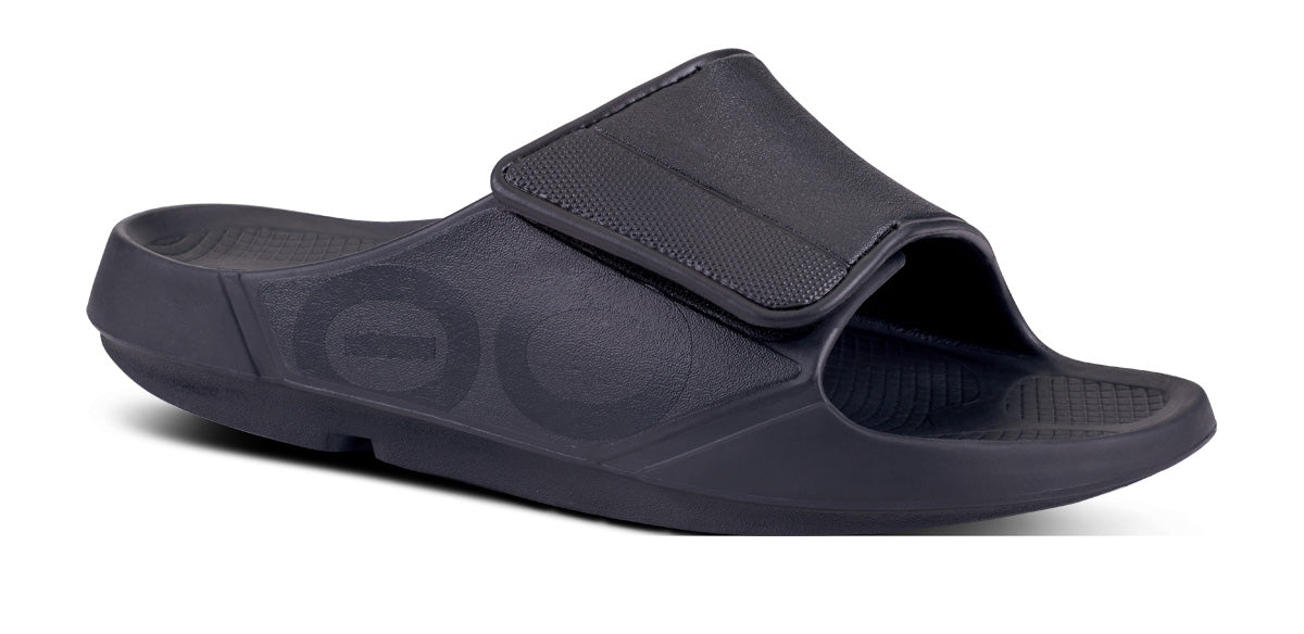 Men's OOahh Sport Flex Slide Sandal - Matt Black